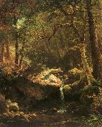 Bierstadt, Albert The Mountain Brook Sweden oil painting reproduction